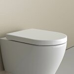 Bernstein - abattant lunette wc, cuvette toilettes charni�res acier - 46, 4x35, 9cm - u1002