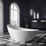 Baignoire îlot acrylique ovale design 184x79x77cm blanc brillant + bonde et trop plein - vice 2. 0 blanc ... Baignoire îlot acrylique ovale design 184x79x77cm blanc brillant + bonde et trop plein - vice 2. 0 blanc ...