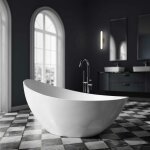 Bernstein - baignoire �lot vice 2. 0 en acrylique sanitaire - 183, 5 x 78, 5 x 76, 9 cm - couleur s�lectionnab ...