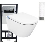 B�ti - support toilettes japonaises c�ramique, wc lavant japonais + t�l�commande, filtre odeurs, s�choir ...