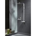 Bernstein - colonne de douche thermostatique acier inox + pommeau 40x40cm - 112, 5x50cm - nt6705c 40x40cm ...