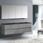Bernstein - ensemble pour salle de bain edge 1500 - dans différentes couleurs - armoire de toilette et ... Bernstein - ensemble pour salle de bain edge 1500 - dans différentes couleurs - armoire de toilette et ...