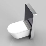 Bernstein - module sanitaire wc suspendu 805s pour cuvette wc avec déclencheur de chasse tactile - verre ... Bernstein - module sanitaire wc suspendu 805s pour cuvette wc avec déclencheur de chasse tactile - verre ...