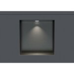 Niche murale douche acier inox + spot led, �tag�re rangement douche salle de bain encastrable nt303010x ...