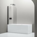 Bernstein - paroi de douche noire mat verre 6mm cabine de douche intgrale parre douche angle portes ...