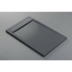 Bernstein - receveur de douche fonte min�rale 140x90x4. 5cm anthracite mat + bonde dallmer, bac douche ...