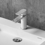 Bernstein - robinet mitigeur pour vasque ou lavabo 4024cw chrom� blanc