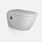 Toilettes japonaises c�ramique wc japonais suspendu, wc lavant hygi�nique avec t�l�commande, si�ge chauffant, ...