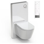 Toilettes japonaises c�ramique, wc lavant japonais avec module sanitaire blanc + t�l�commande, filtres ...