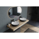 Bernstein - vasque lavabo design moderne rond � poser lave main fonte min�rale anti - d�coloration salle ...