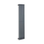 Delgado radiateur  eau chaude 508w montage mural pour 10m - gris