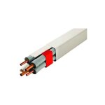 Besoin d'habitat - goulotte plastique rigide - blanc cr�me ral 9001 - longueur 2 m - hauteur 60 mm - ...
