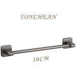 Pas besoin de percer des trous porte - serviettes de salle de bain anneau de serviette mural 30 cm, gris ...