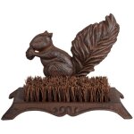 Best for boots - brosse pieds d�coration �cureuil fonte - esschert design