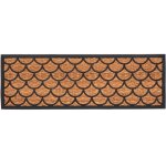 Best for boots - paillason � motif bardeaux en fibre coco et caoutchouc - noir / beige - taille xl - ...