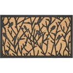 Best for boots - paillasson rectangulaire en caoutchouc et fibre de coco - pouillot v�loce - noir / beige ...