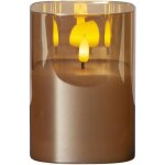 Best season - star trading photophore led 'flamme' avec effet scintillant, pile, minuterie, ambre, 12, ...