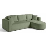 Bestmobilier - miro - canap� d'angle r�versible - 4 places - convertible avec coffre - en velours textur� ...