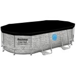 Bestway b�che 4 saisons ovale 418 x 230 cm pour piscinepower steel 427 x 250 cm