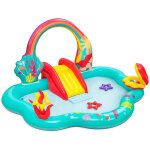 Bestway ? aire de jeux gonflable petite sir�ne 2, 21x1, 93x1, 17 m ? pvc durable ? toboggan et pulv�risateur ...