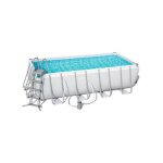 Bestway ? piscine tubulaire rectangulaire 488 x 244 x 122 cm ? filtration 2e 3028 l / h ? capacit� 13302 ...