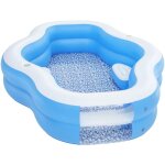 Bestway - piscine gonflable pour enfants 270x198x51 cm bleu avec fenêtre transparente plus de 6 ans Bestway - piscine gonflable pour enfants 270x198x51 cm bleu avec fenêtre transparente plus de 6 ans