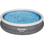 Bestway - piscine gonflable pour enfants fast set design rotin �366x76 cm avec �purateur � cartouche ...