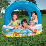 Bestway - piscine de jeu avec auvent bleu 140x140x114 cm 52192