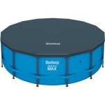 Bestway ? serviette de piscine ronde 457 cm ? b�che pe imperm�able haute r�sistance ? protection contre ...