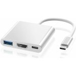 Adaptateur usb c vers hdmi 4k, adaptateur type c hub vers hdmi convertisseur avec port usb 3. 0 et port ...