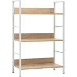 Vidaxl - biblioth�que � 3 niveaux ch�ne 60x27, 6x90, 5cm bois d'ing�nierie