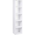 Bibliothque  5 compartiments woltu tagre  livres, meuble de rangement tag, colonne semi - ouvert ...