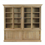 Bibliothèque 6 portes en chêne - victoria Bibliothèque 6 portes en chêne - victoria
