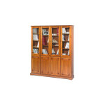 Beaux meubles pas chers - bibliothque louis philippe 8 portes en finition merisier - florie