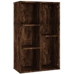 Biblioth�que / buffet ch�ne fum� 50x25x80 cm bois d'ing�nierie
