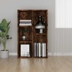 Biblioth�que / buffet ch�ne fum� 50x25x80 cm bois d'ing�nierie