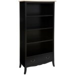 Atmosphera - bibliothque chrysa noir 82x175cm crateur d'intrieur