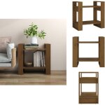 Biblioth�que / cloison marron miel 60x35x57 cm bois massif - biblioth�que - biblioth�que en bois - meuble ...