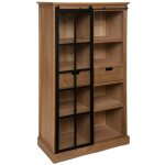 Atmosphera - bibliothque danik bois naturel 80x150cm crateur d'intrieur