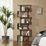 Dmora - bibliothque dgiovan, armoire avec tagres, bibliothque de bureau, 100% made in italy, cm 80x25h192, ...