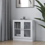 Bibliothque tagre de rangement - armoire  vitrine pour bureau salon chambre cuisine blanc 82, 5x30, ...