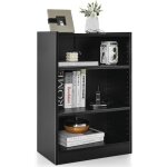 Costway - bibliothque, tagre de rangement scandinave, hauteurs rglable 18 positions, dispositif anti ...