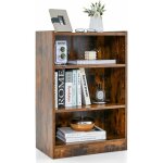 Costway - biblioth�que, �tag�re de rangement scandinave, hauteurs r�glable 18 positions, dispositif anti ...