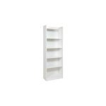 Argonauta - bibliothque mobile frne blanc 6 tagres h180x64x29 cm
