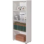 Inter link - bibliothèque avec quatre étagères, couleur blanche, 60 x 145 x 30 cm Inter link - bibliothèque avec quatre étagères, couleur blanche, 60 x 145 x 30 cm