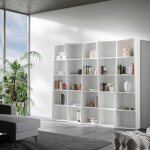 Itamoby - bibliothque moderne trek  5 lments en frne blanc
