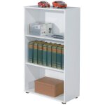 Inter link - bibliothèque avec trois étagères, couleur blanche, 60 x 110 x 30 cm Inter link - bibliothèque avec trois étagères, couleur blanche, 60 x 110 x 30 cm