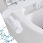 Bidet toilette wc, ultra - thin kit abattant wc bidet de salle de bain, pour eau chaude et froide avec ...