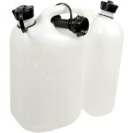 Bidon 2 - en - 1 pour essence et huile de chane, 5 + 3 litres, transparent - 562408 - oregon