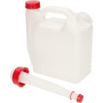 Bidon double pour carburant et huile 1 l + 0, 4 l 2 en 1 avec bec verseur de carburant et d'huile en ...